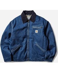 Carhartt - Men S Og Detroit Jacket / Dark Navy (stone Washed) - Lyst
