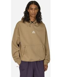 Nike - Acg Therma-Fit Hooded Sweatshirt Khaki - Lyst