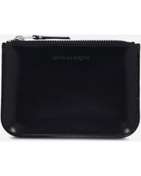 Comme des Garçons - Mirror Inside Zip Pouch Black / Silver - Lyst