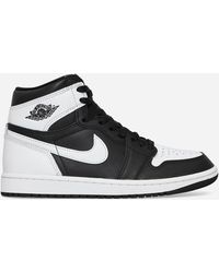 Nike - Air Jordan 1 Retro High Sneakers Black / White - Lyst