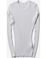 MM6 by Maison Martin Margiela - Men S Loose Rib Knit Sweater Off - Lyst