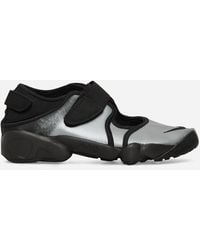 Nike - Women S Air Rift Leather Sandals Metallic Silver / - Lyst