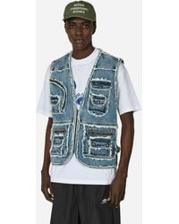 Iuter - Fringes Utility Denim Vest - Lyst