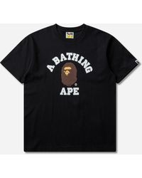 A Bathing Ape - Men S College T-shirt - Lyst