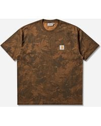 Carhartt - Men S Camo Combi T-shirt Green / Hamilton Brown (garment Dyed) - Lyst