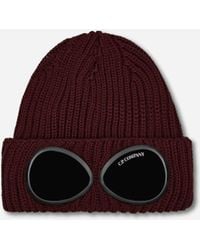 C.P. Company - Extra Fine Merino Wool goggle Beanie Andorra - Lyst