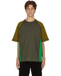 Cav Empt Paneled Heavy Big T-shirt - Green
