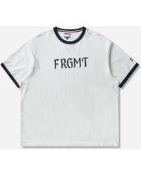 Tommy Hilfiger - Men S Frgmt Logo Ringer T-shirt Ecru - Lyst
