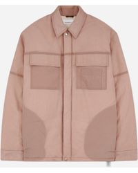 Oamc Peacemaker - Padded Overshirt Lilac - Lyst
