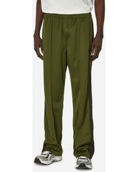 Needles - Poly Smooth Track Pants Olive - Lyst