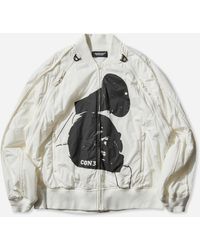 Undercover - Men S Conrad Schnitzler Cotton Bomber Jacket Off - Lyst