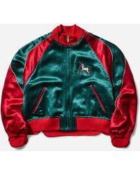 Undercover - Women S Embroidered Bomber Jacket Green - Lyst
