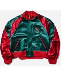 Undercover - Women S Embroidered Bomber Jacket Green - Lyst