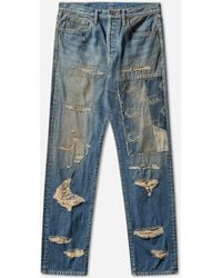 Kapital - Men S 14oz Denim 5p Monkey Cisco (speakeasy Dixie Remake) Indigo - Lyst