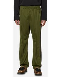 Needles - Poly Smooth Narrow Track Pants Olive - Lyst