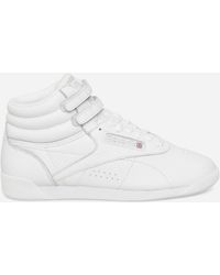 Reebok - Women S Freestyle Hi Sneakers Intense / Silver - Lyst