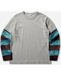 Dries Van Noten - S Contrast Sleeves T-Shirt Melange - Lyst