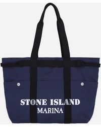 Stone Island - Marina Tote Bag Royal - Lyst