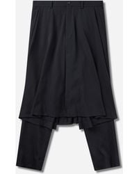 Comme des Garçons - Men S Wool Gabardine Hybrid Skirt Trousers - Lyst
