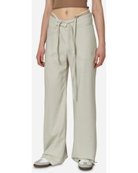 OTTOLINGER - Double Fold Suit Pants Cream Pinstripe - Lyst