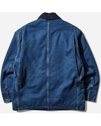 Carhartt - Men S Og Chore Coat / Dark Navy (stone Washed) - Lyst