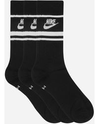 Nike - Everyday Essential Crew Socks Black - Lyst
