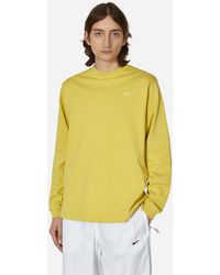 Nike - Solo Swoosh Longsleeve T-shirt Yellow - Lyst