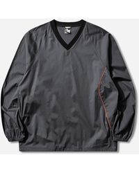 GR10K - S Tirreno V Neck Top Charcoal - Lyst