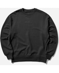 Nike - Air Jordan Wordmark Fleece Crewneck Sweatshirt Off Noir - Lyst