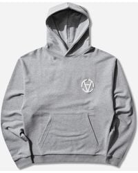 SLAM JAM - Basics Graphic Hoodie Melange - Lyst