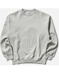 Nike - Men S Solo Swoosh Crewneck Sweatshirt Light Bone - Lyst