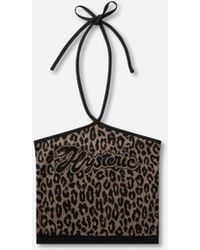 Hysteric Glamour - Women S Snake Logo Jacquard Halter Neck Top - Lyst