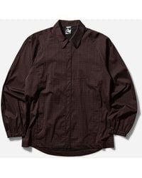 GR10K - S Bilitis Check Shirt Chocolate - Lyst