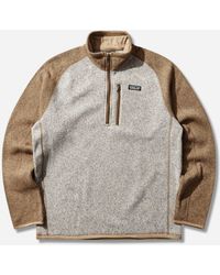 Patagonia - Better Sweater 1/4-Zip Fleece Nautilus Tan - Lyst