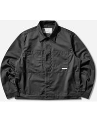 GR10K - S 40000 Replicated Short Jacket Charcoal - Lyst