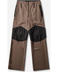 Kiko Kostadinov - Men S Orvos Trousers Sepia / Coal Black - Lyst