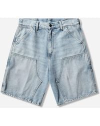 Carhartt - Men S Double Knee Shorts (stone Washed) - Lyst