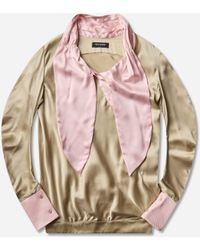 Kiko Kostadinov - S Evelyn Blouse Pebble - Lyst