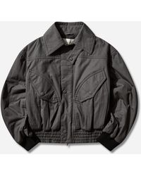 Dries Van Noten - Men S Overdyed Cotton Bomber Jacket Dark - Lyst