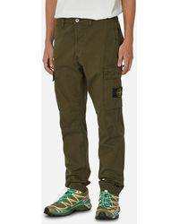 Stone Island - Regular Tapered Cargo Trousers Olive - Lyst