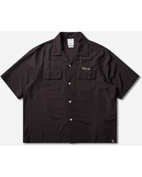 Visvim - S Keesey Shortsleeve Shirt Charcoal - Lyst