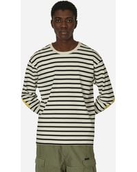 Kapital - Stripe Jersey Longsleeve T-shirt (profile Rainbowy Patch) / Ecru - Lyst