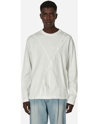 UNAFFECTED - Wrinkled Panel Longsleeve T-shirt Off - Lyst