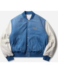 Visvim - Men S Varsity Era Down Jacket Light Indigo - Lyst