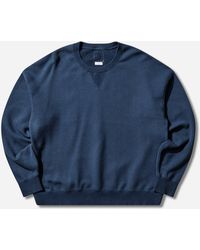 Visvim - Men S Ultimate Jumbo Sb Sweat L/s Navy - Lyst