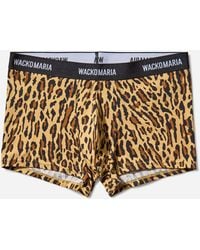 Wacko Maria - Men S Leopard Boxer Briefs (type-1) Beige - Lyst