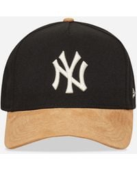 KTZ - New York Yankees Mlb Suede Visor 9forty E-frame Cap Black - Lyst