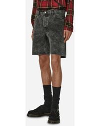 Aries - Acid Wash Denim Shorts - Lyst