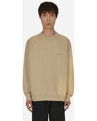 Off-White c/o Virgil Abloh - Diag Tab Vintage Crewneck Sweatshirt Beige - Lyst