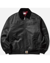 Carhartt - Men S Santa Fe Alumni Jacket Black - Lyst